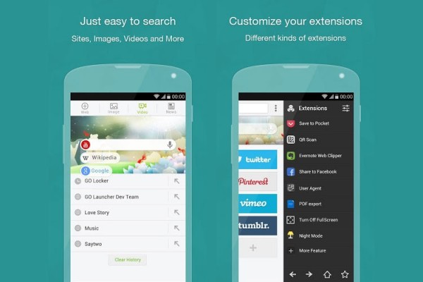مونزاپ: اپلیکیشن Next Browser تجربه وبگردی آسان