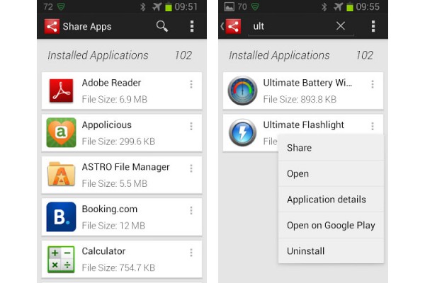 مونزاپ: Share Apps اشتراک گذاری برنامهها بدون نیاز به فایل نصبی آنها