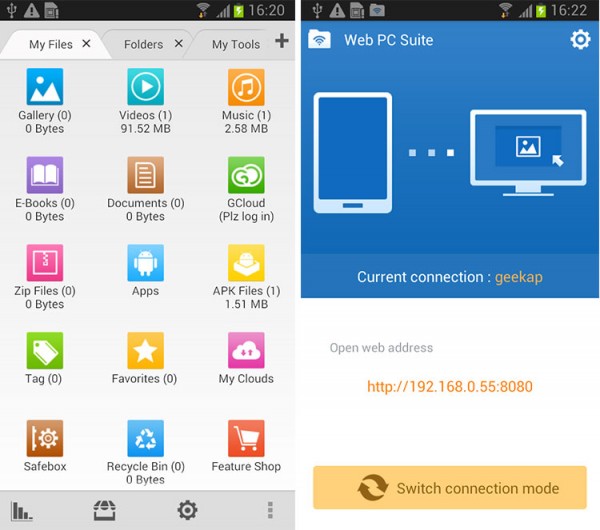 مونزاپ : مدیریت فایل ها اندروید با ES File Explorer